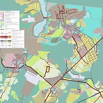 Краснозаводск. Карта планируемого развития транспортной инфраструктуры.