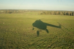 тень от нашего вертолета