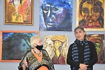 Международная выставка "Лица, рвущиеся с холста" двух художников - Екатерины Мелкозёровой и Абдуллы Холмирзаева.
