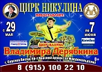 Гастроли московского цирка Юрия Никулина с участием клоуна Владимира Дерябкина.