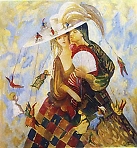 В клубе "Атриум" проходит постоянная экспозиция живописи сергиево-посадской художницы Натальи Корневой.