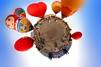 Х Всероссийский фестиваль тепловых аэростатов специальных форм «Небо Святого Сергия» - 2012