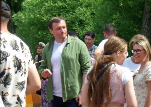 Сергей Александрович в городском парке "Скитские пруды"