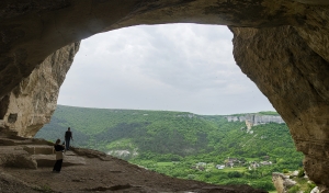 Вид из пещерного монастыря