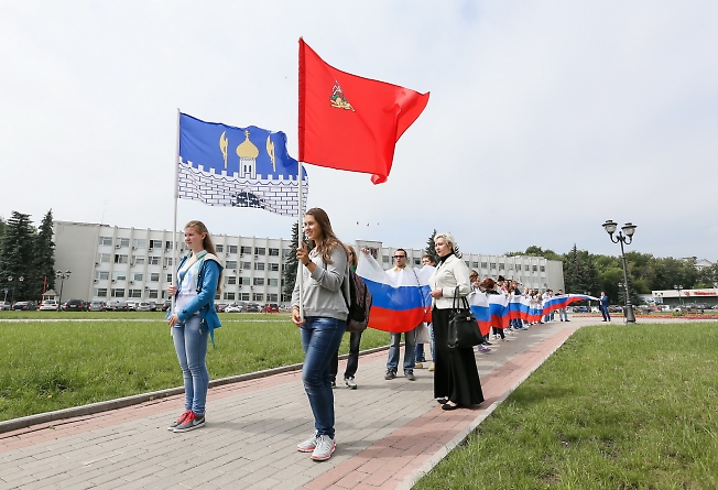 июль 2015, Флаг России, шествие