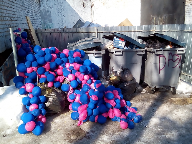 март 2016, открытие мусорки