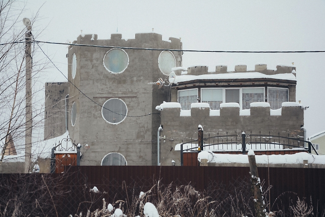 январь 2021, замок в деревне Рязанцы