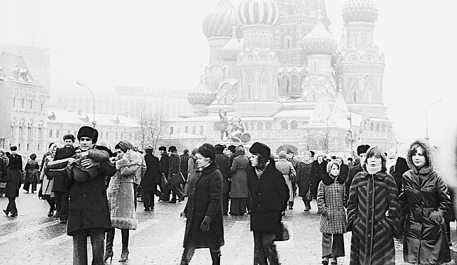 Красная площадь 7 ноября 1977 года