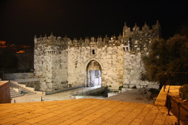 Дамасские ворота старого Иерусалима. 
