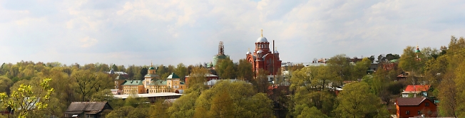 Вид на Покровский Хотьков монастырь