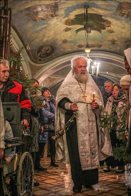 Всенощное бдение на праздник Рождества Христова в Казанском храме села Шеметово
