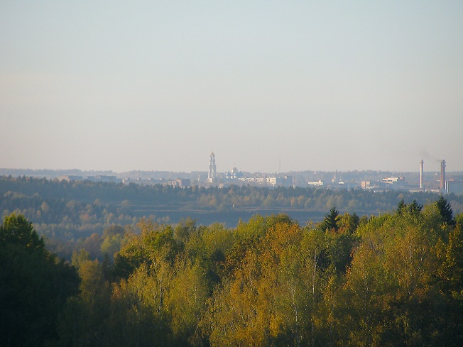 Вид на Троице-Сергиеву Лавру с учхозской горы п.Ситники