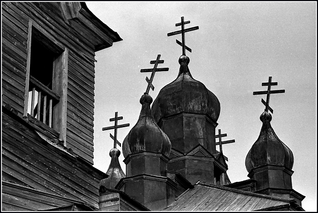 Свято-Никольская церковь РПСЦ в селе Доно, Забайкалье, 1992 год