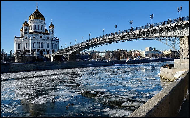 Весна на Москве - реке /про уток-путешественниц/