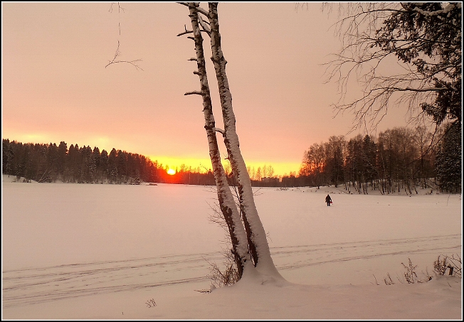 На Лесном озере сегодня вечером показалось солнце :)