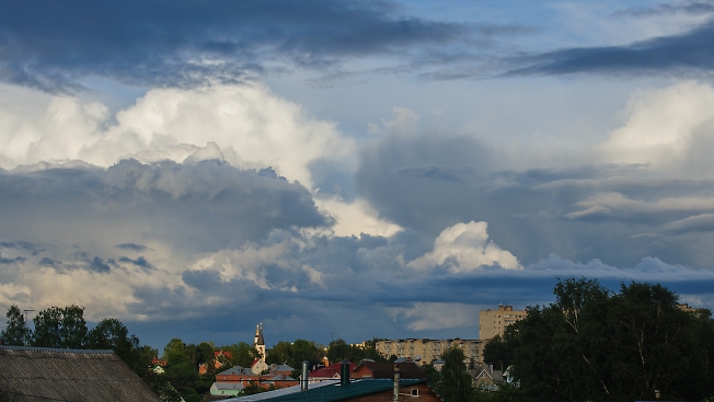 Облака над городом