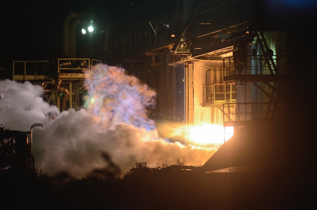 Запуск ракетного двигателя в Сергиевом Посаде
