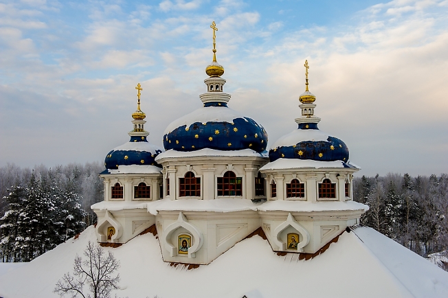 Купола Николо Сольбинского женского монастыря"