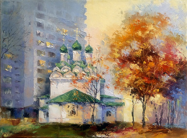 Москва. Церковь Симеона Столпника на Новом Арбате