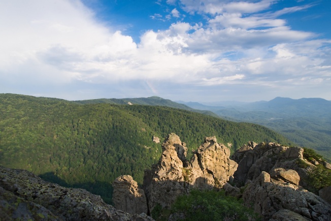 Кавказ.Гора Индюк.Радуга