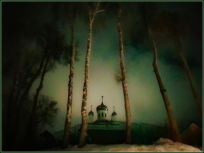Храм в ночи