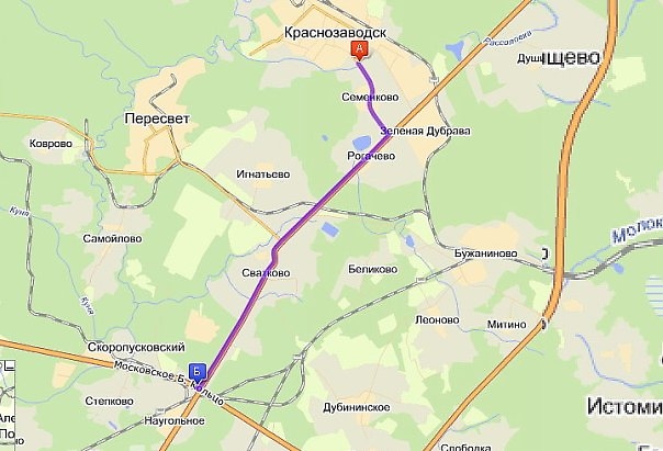 Леоново москва карта
